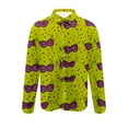 thumbnail image 3 of FAVIPT Mens Mardi Gras Shirt Carnival Novelty Button Down Long Sleeve Tops Tees Males Festivel Printed Collar Beach Shirts 2025 Multicolor,S, 3 of 4