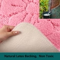 thumbnail image 6 of Heeneeso M34 Microfiber Bathroom Rug Non-Slip Machine Washable Pink Flower 1PC 55 x 20", 6 of 7