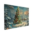 thumbnail image 3 of 12x16 inch Canvas Hanging Picture Gorgeous Christmas Tree,Living Room,Man Cave,Farmhouse Yard Decor Wall Art Paintings Prints,Enchanting Christmas Tree Modern Style Decorative Painting Prints, 3 of 6
