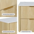 thumbnail image 6 of Furniture of America Zerik Modern Wood 2-Drawer Nightstand, Natural, 6 of 18