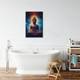 thumbnail image 3 of Buddha Statue Cosmic Background Canvas Wall Art Buddha Statue Art Poster Wall Canvas Painting for Bedroom Living Room Decor(Buddha-7 12 * 18inch), 3 of 6