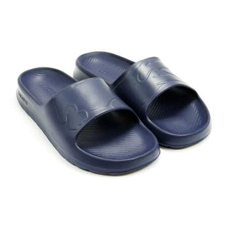 

Lacoste Men s Croco 2.0 Slide Sandals Navy \ Navy 7 M US