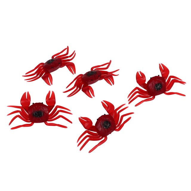 Cebo suave artificial, 5 piezas de cebo de cangrejo simulado, señuelo de pesca artificial, cebo de cangrejo simulado, rendimiento finamente ajustado