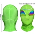 thumbnail image 2 of Máscara de extraterrestre YONGSHENG Máscara de Halloween para adultos y niños verde, 2 of 5