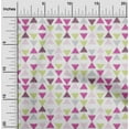thumbnail image 1 of oneOone Georgette Viscose Fabric Triangle Ikat Print Sewing Fabric BTY 42 Inch Wide, 1 of 4