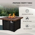 thumbnail image 3 of Afterglow Outdoor 34.5" Propane Fire Pit Table for Outside Patio Backyard Garden | 50,000 BTU, CSA Certified, 3 of 9