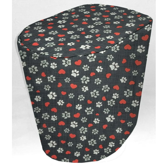 Puppy Love Dog Paws Food Processor Cover by Penny's Needful Things (Small, Black)