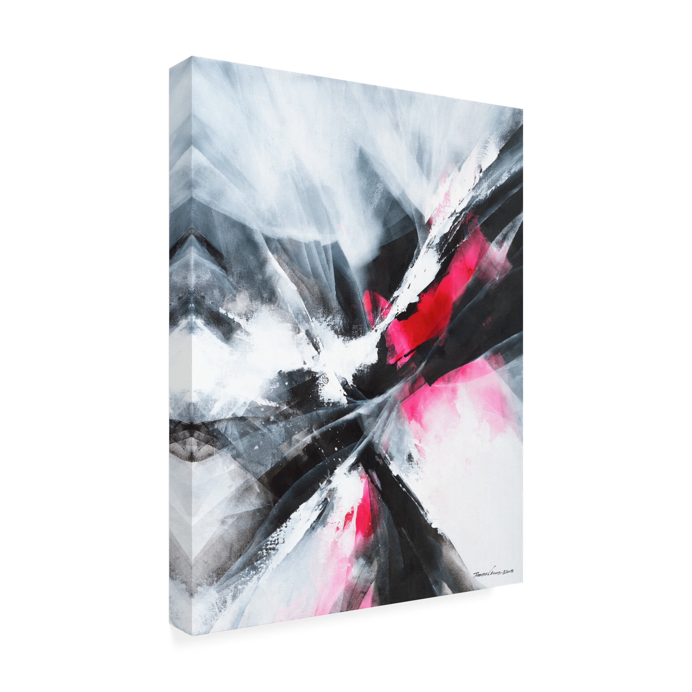 Canvas Wall Art - Thomas Leung 'Red Motion' Wall Art for Living Room, Bedroom, or Office Décor by Trademark Fine Art - 24 x 32 Inches