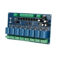 thumbnail image 1 of 8 Channel Relay Module, 8 Way Input Relay Module DC7-24V Continuous Closure Excellent Strong Driving Ability  For DIY, 1 of 8