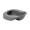 thumbnail image 2 of McKesson Bedpan, Portable Toilet Basin - Pontoon Style, Plastic, Gray, 2 qt, 20 Ct, 2 of 6