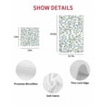 thumbnail image 7 of Blue Green Eucalyptus Kitchen Dish Towels for Drying Dishes Set of 3, Spring Botanical Leaves Weeping Waffle Weave Microfiber Hand Tea Bathroom Towels Quick Dry & Absorbent Towel 15.7x23.6, 7 of 7