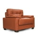 thumbnail image 1 of Sillón Individual de Piel Genuina ConfortoPiel Atenas Terracota, 1 of 3