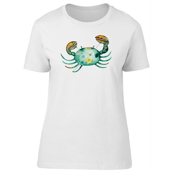 Vintage Cancer, Zodiac Symbol T-Shirt Women -Image by Shutterstock, Female Small