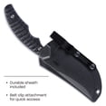 thumbnail image 4 of CRKT Burrower Everyday Carry Fixed Blade Knife with Sheath: D2 Steel Plain Edge Blade, Black & Gray Micarta Handle, 3610, 4 of 6