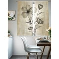 thumbnail image 4 of Yellow Beige Flower Sheer Curtains 63 Inch Length 2 Panels Set, Farmhouse Shabby Chic Wildflower Voile Window Treatment Rod Pocket Curtains Sheers Drapes for Bedroom/Living Room/Kitchen 52x"63"x2, 4 of 7