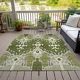 thumbnail image 6 of Addison Rugs Chantille Indoor/Outdoor Transitional Ikat Olive Washable Rectangle Rug, 9' x 12', 6 of 6