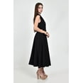 thumbnail image 2 of Vestido midi con cinturon Roman Fashion /Juvenil, 01678 (Negro) negro M, 2 of 5