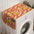 thumbnail image 1 of Nature Washing Machine Organizer, Spring Time Themed Retro Design Birds and Flowers Leaves and Branches, Anti-slip Fabric Top Cover for Washer and Dryer, Burnt Sienna and Orange, by Ambesonne, 1 of 1