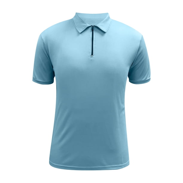 Camiseta de manga corta lisa para hombre, informal, de vacaciones, para fitness, para verano, para actividades al aire libre
