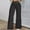 c01Black, variant on Arnsht Women's Solid Color Hollow Belt High Waist Casual Straight Loose Comfortable Breathable Trousers Wide Leg Pants Blue XL
