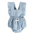 thumbnail image 1 of 0-2 Ans Enfants Fille Romper Plain Jumpsuit Été, 1 of 3