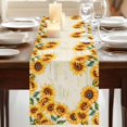 thumbnail image 3 of Table Runners 72 Inches Long Dress Scarves, Yellow Sunflowers Farmhouse Kitchen Table Runner, Coffee Tablerunners, Farmhouse Rustic Botanical Floral Plants 16x72 Inch, 3 of 9