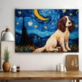 thumbnail image 3 of English Springer Spaniel Dog Watercolor Starry Night Van Gogh Painting Kits, Painting Watercolor Canvas, Canvas Suitable for Room Decor Cafe Decor Or Gift for Friends, 3 of 4