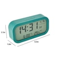thumbnail image 3 of Lksixu Scandinavian Style 170 ° Wide Angle Display LCD Screen Electronic Clock, Alarm Clock Week Date Temperature Display With Luminous (Battery Models) Electronic Clock Electronics for Home Office, 3 of 7