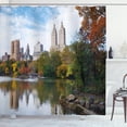 thumbnail image 1 of Ambesonne City Shower Curtain, Manhattan Central Park, 69"Wx70"L, Multicolor, 1 of 3