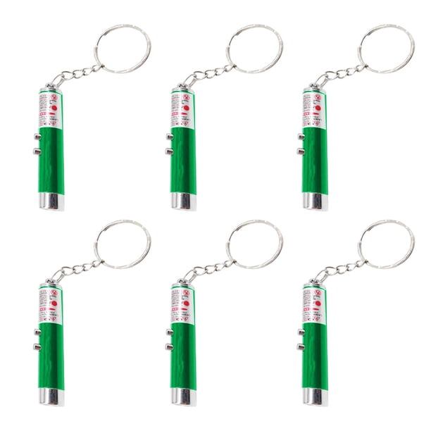 6 uds Mini puntero láser gato juguete con llavero linterna divertido gatito juguete MFZFUKR BST2002596-4
