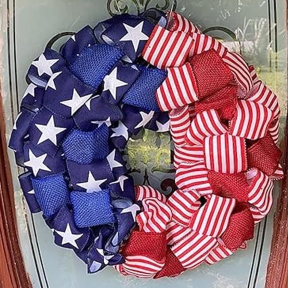 250th Anniversary Eagle Wreath, 3D Eagle Wreaths for Front Door, Brave Wings Wreath Flag Wreaths, Red White and Blue Flag Wreaths Festival Garland Decoration Front Wall Home Decor (E)