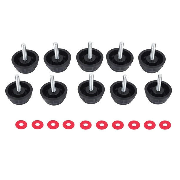 Facefd 10pcs/Set Universal Fishing Spinning Reel Handle Screw Cap Cover With Gaskets Fishing Accessories Other 14*2.9mm