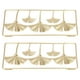thumbnail image 4 of Decorációnica Colgante de Hoja de metal, moderna textura transparente decoración simple de la pared de hoja de metal de Oro material 3d de hierro 2pcs para oficina, 4 of 7