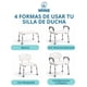 thumbnail image 4 of Seven Mine Silla para Baño Adulto Mayor 4 en 1 Antideslizante | Banco Ducha con Respaldo y Brazos Desmontables, Almohadilla Confortable, Altura Ajustable 43–56 cm, Aluminio Ligero Soporta 130 kg, 4 of 10