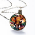 thumbnail image 6 of Elephant Necklace Personalized Custom Photo Round Pendant Adjustable Stainless Steel Necklaces with Gift Box for Men Women Mothers Valentine's Jewelry Gift, 6 of 6