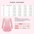 thumbnail image 7 of CHICTRY Girls Short Sleeves Tutu Ballet Dance Dress Gymnastic Training Leotard Purple-A 120, 7 of 7