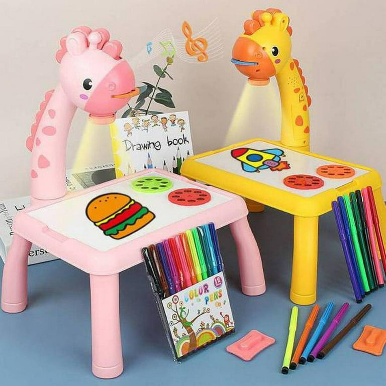  Kids Drawing Projector, Trace and Draw Projector Toy Drawing  Board Tracing Desk Learn to Draw Sketch Machine Art Tracing Projector,  Educational Drawing Playset for Kids Boys Girls (Giraffe) : Toys 
