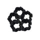 thumbnail image 2 of Pro Satin Scrunchies, más suaves que la seda, Hair Scrunchies para prevención del encrespamiento, lazos de satén para prevención de roturas y preservación suave del estilo, paquete de 5, negro, 2 of 5