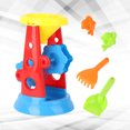 thumbnail image 5 of Juego de juguetes de playa de plástico de 5 piezas, reloj de arena de juguete con pala de cubo de arena para niños en la playa que juegan al aire libre, 5 of 5