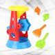 thumbnail image 5 of Juego de 5 juguetes de playa de plástico, cubo de arena, pala, reloj de arena para que los niños jueguen al aire libre en la playa., 5 of 6