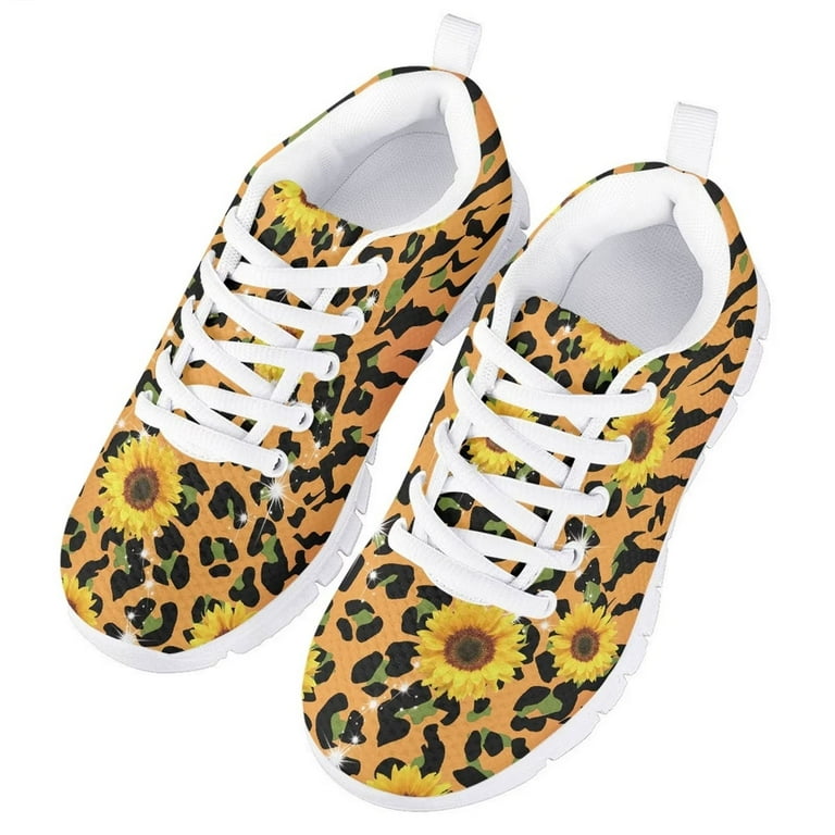Leopard print cheap running shoes