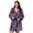 Deer Blue, variant on Flannel Bathrobe Plus Size Thick Warm Long Sleeve V Neck Cardigan Robe for Home and Outdoor Winter Wear 1XL to 5XL