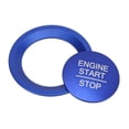 thumbnail image 4 of Anillo de cubierta de botón de arranque y parada de encendido de motor, repuesto azul para Honda Fit New 4 Generation 2021, 4 of 5