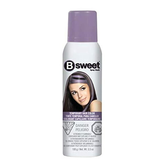 B Sweet! Punky Temporary Hair Color Spray, Lush Lilac, 3.5 oz