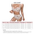 thumbnail image 3 of Lencería Transparente De Encaje, Lencería Bordada De Encaje De Moda De 3/4 De Taza Correas De Hombro Ajustables Para El Día De San Valentín Navidad ANGGREK No, 3 of 6