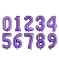 thumbnail image 2 of Number One Balloon Purple Number 1 Balloon 32" Large Birthday Balloon, 2 of 3