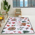 thumbnail image 2 of FREEAM Soft Foam Nursery Area Rugs Watercolor Winter Cute Baby Deer Robin Bird Non Slip Play Mats for Kids Boys Girls Playing Room Living Room63x48 inch, 2 of 6