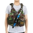 thumbnail image 2 of Anself Camouflage Breathable Adult Unisex Fishing Vest Pack, One Size, Grey Camouflage, 2 of 7