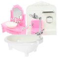 thumbnail image 6 of FONDOTIN Miniature White Plastic Bathroom Furniture Set for Dollhouse Decor and Mini Home Accessories, 1 Piece, 6 of 6