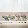 thumbnail image 3 of Ambesonne Retro Throw Pillow Cover 4 Pack, Music Graffiti Hip Hop, 16", Multicolor, 3 of 6